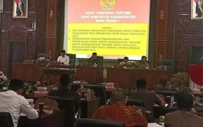 Pengumuman Usulan Pengangkatan dan Pengesahan Wakil Bupati Karanganyar menjadi Bupati Karanganyar Masa Jabatan 2018-2023