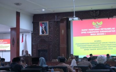 Penyampaian Pandangan Umum Fraksi DPRD Terhadap Rancangan Peraturan Daerah Tentang APBD Tahun Anggaran 2024