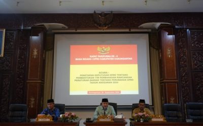 Penetapan Keputusan DPRD Tentang TIM Pembahasan Rancangan Peraturan Daerah Tentang Perubahan APBD Tahun Anggaran 2024