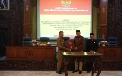 Penetapan Persetujuan Bersama Bupati dan DPRD Kabupaten Karanganyar Terhadap Rancangan Perda Tentang Perubahan APBD Kabupaten Karanganyar Tahun Anggaran 2024