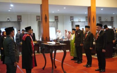 Pengucapan Sumpah / Janji 3 (Tiga) Pimpinan DPRD Kabupaten Karanganyar Masa Jabatan Tahun 2024 – 2029