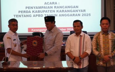 Penyampaian Rancangan Perda Kabupaten Karanganyar Tentang APBD Tahun Anggaran 2025
