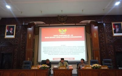 Penyampaian Pandangan Umum Fraksi Dprd Terhadap Raperda Kabupaten Karanganyar Tentang Perubahan Bentuk Badan Hukum Perusahaan Umum Daerah Bank Perkreditan Rakyat Bank Karanganyar Menjadi Perseroan Terbatas (PT) Bank Perekonomian Rakyat Bank Karanganyar (Perseroda)