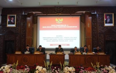 Penyampaian Sambutan/Pidato Visi Misi Bupati dan Wakil Bupati Karanganyar Masa Jabatan Tahun 2025 – 2030