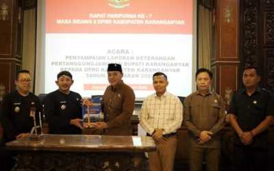 PENYAMPAIAN LKPJ BUPATI KARANGANYAR KEPADA DPRD KABUPATEN KARANGANYAR TAHUN ANGGARAN 2024