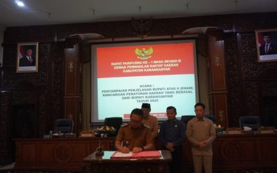 Penyampaian Penjelasan Bupati Atas 6 (Enam) Raperda yang Berasal dari Bupati Karanganyar Tahun 2025
