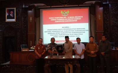 Penetapan Nota Kesepakatan Bersama Antara Pemerintah Kabupaten Karanganyar dengan DPRD Kabupaten Karanganyar Tentang Perubahan KUA dan PPAS APBD Tahun Anggaran 2025