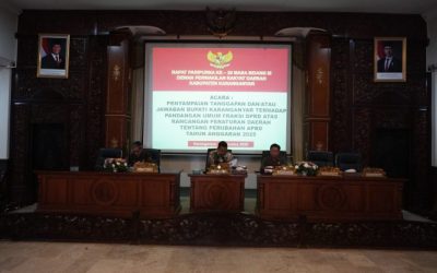 Penyampaian Tanggapan dan/atau Jawaban Bupati Karanganyar Terhadap Pandangan Umum Fraksi DPRD Atas Raperda Tentang Perubahan APBD Tahun Anggaran 2025