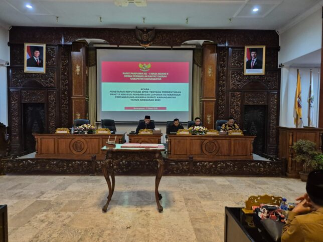 DPRD Kabupaten Karanganyar Tetapkan Pembentukan Panitia Khusus (Pansus) LKPJ Bupati Tahun 2025